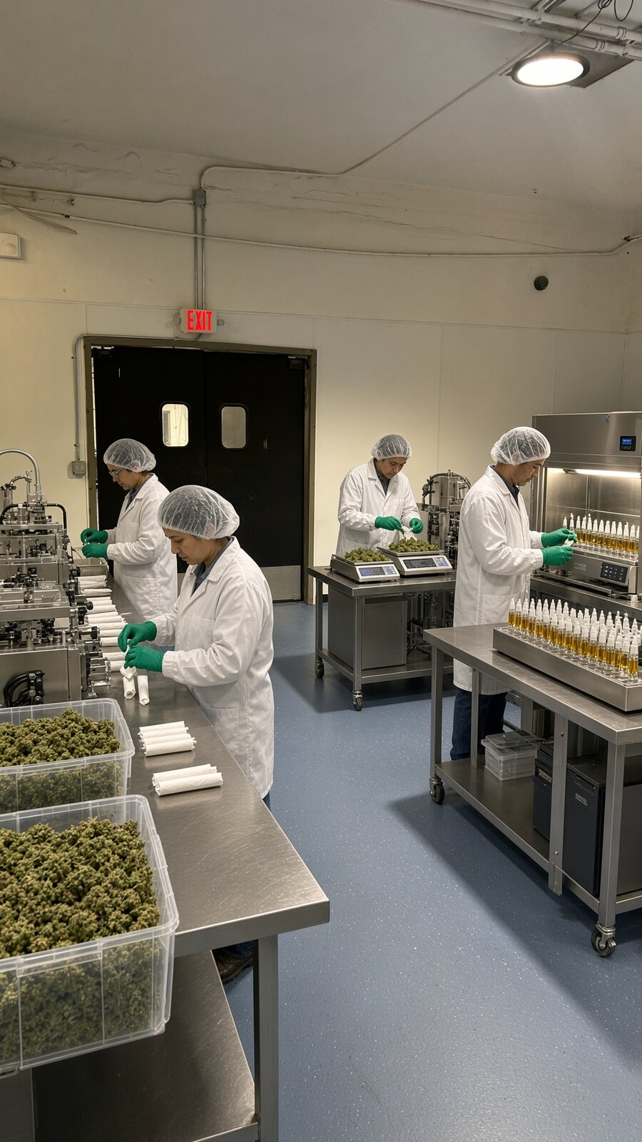 Combined rolling and vape filling line running a white label program