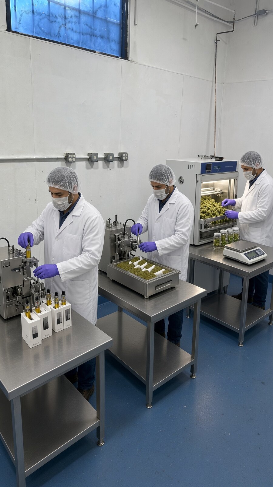 Automated 1g disposable vape filling machines at CRC Manufacturing